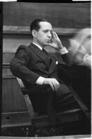 Accused murderer Paul A. Wright in court, Los Angeles, 1938