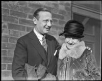 Film producer and co-founder of Paramount Pictures, Jesse L. Lasky, with older woman