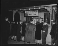 Fortune teller booth in Chinatown, Los Angeles, 1940