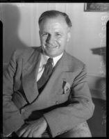 Portrait of federal judge James Francis Thaddeus O'Connor, Los Angeles, 1930s