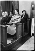 Jury for the trial of accused murderer Paul A. Wright, Los Angeles, 1938