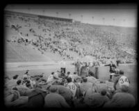 UCLA Bruins before Loyola Marymount Lions game at Los Angeles Memorial Coliseum, circa 1935