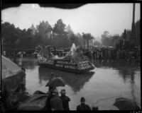 "The Colorado River Aqueduct" float in the Tournament of Roses Parade, Pasadena, 1934