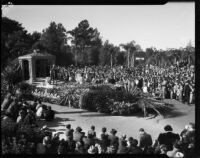 "Christopher Columbus" float at the Tournament of Roses Parade, Pasadena, 1936