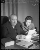 Judge Thomas P. White and child actor Freddie Bartholomew, circa 1936