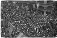 Crowds gathered for the Mystic Shrine's Durbar festival, Los Angeles, 1937