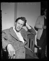 Actor John Carradine, 1/2 length portrait, 1953