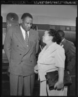 Paul Robeson and Charlotta Bass, circa 1949