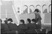 Santa Clara Broncos' bench and head coach, during game against Loyola Lions at the Coliseum, Los Angeles, 1937