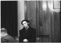 Agnes Thorsen appears at the murder trial of her former employer, Paul A. Wright. January 28, 1938