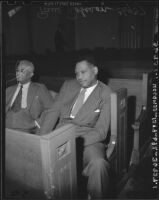 Paul Robeson awaits testimony before the Committee of Un-American Activities