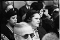 Spectators at the murder trial of Paul A. Wright, Los Angeles, 1938