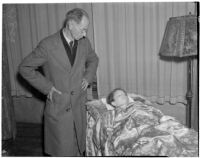 Samuel Karnes, Sr. at the funeral of his granddaughter, Los Angeles, 1940