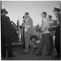 Strikers during the Conference of Studio Unions strike against all Hollywood Studios, Los Angeles, October 19, 1945