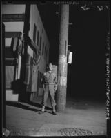 U.S. Army soldier on duty, Terminal Island (Calif.)