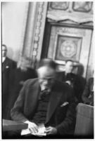 Attorney John C. Packard in the courtroom, Los Angeles, 1930s