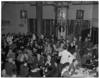 Patrons at the Forbidden Palace restaurant in Chinatown, Los Angeles, 1930s