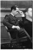 Accused murderer Paul A. Wright in court, Los Angeles, 1938