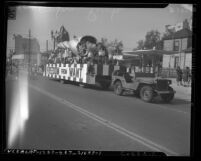 Four Freedoms War Bond parade in Los Angeles, Calif