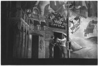 Ballet dancers on stage in the Ballet Russe de Monte Carlo performance of "Ghost Town," Los Angeles, 1940