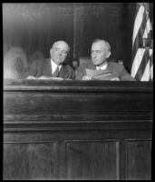 California's Secretary of State Frank C. Jordan and Judge George S. Richardson