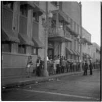 Police and strikers outside RKO Pictures during the Conference of Studio Unions strike, Los Angeles, October 19, 1945