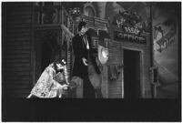 Ballet dancers on stage in the Ballet Russe de Monte Carlo performance of "Ghost Town," Los Angeles, 1940