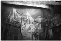 Ballet dancers on stage in the Ballet Russe de Monte Carlo performance of "Ghost Town," Los Angeles, 1940