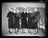 Fashion show at May Co. in Los Angeles, Calif., 1949