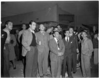AFL-CSU members during their strike against all Hollywood studios, Los Angeles, 1945