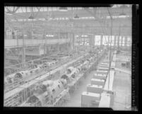 F-86 Sabre jets being assembled at North American Aviation in Los Angeles, Calif., 1948