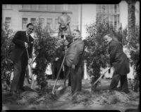 Tree planting ceremony honoring Beethoven's Ninth Symphony, April 20th, 1934