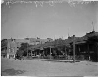 Housing on Ann St.; the subject of a proposed city "slum clearance" ordinance, Los Angeles, February 1940