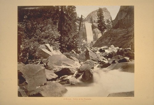 Pi-Wi-Ack. Valley of the Yosemite. (Shower of Stars) "Vernal Fall," 400 Feet Fall. No. 28