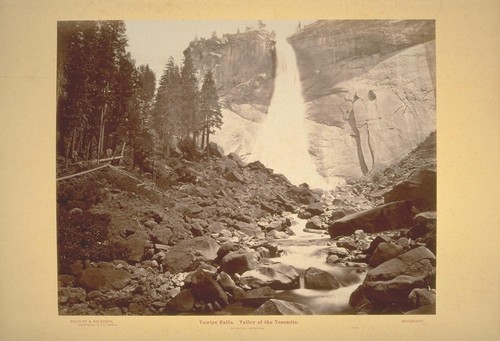 Yowiye Falls. Valley of the Yosemite. (Nevada Fall). 600 Feet Fall. No. 32