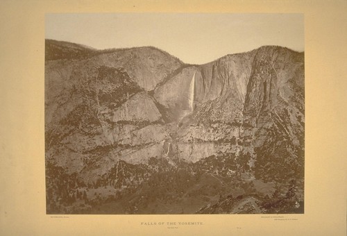 Falls of the Yosemite. From Union Point. No. 34. [Plate supplied from another edition. Variant typography.]