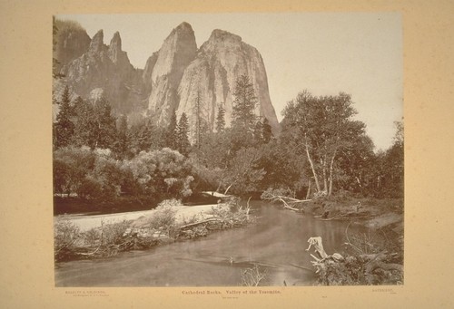 Cathedral Rocks. Valley of the Yosemite. 2600 Feet High. No. 7