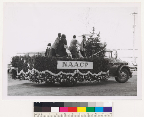 NAACP float, Fairbanks Winter Carnival Parade, Fairbanks, Alaska