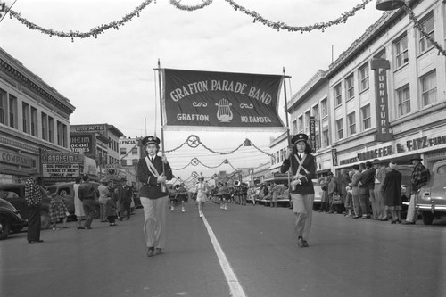 Grafton North Dakota Parade Band, December 31, 1948