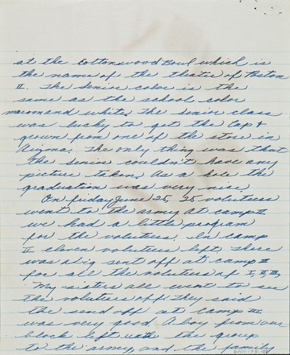 Letter from Kazue Muragishi to [Afton] Nance, 1943, June 27