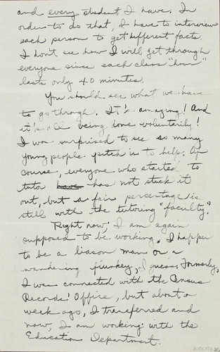 Letter from Paul H. [Kusuda] to [Afton] Nance, 1942 Aug 20