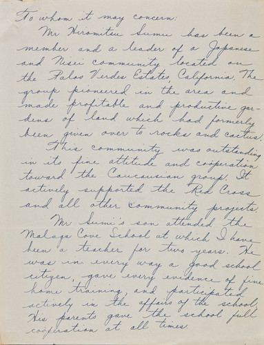 Letter from Haruko Sumi to [Afton] Nance, 1942 Aug 12