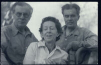 Aldous and Maria Huxley with Julian Huxley [descriptive]