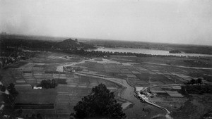 Farmland and the Summer Palace in Beijing, as viewed from the Western Hills, 1930s