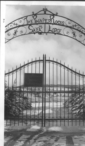 Front Gate of Shea's Castle, Antelope Valley, California, 1930s