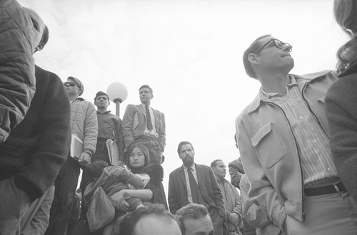 Students at Free Speech Movement rally