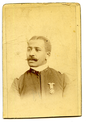 Portrait of man in military uniform