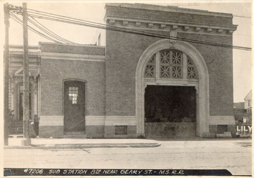 Sub Station, 8th near Geary St. - M.S.R.R.