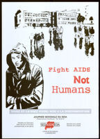 Fight AIDS not Humans [Inscribed]