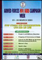 Armed Forces HIV/AIDS Campaign Week, 23-28 March 2003 [inscribed]